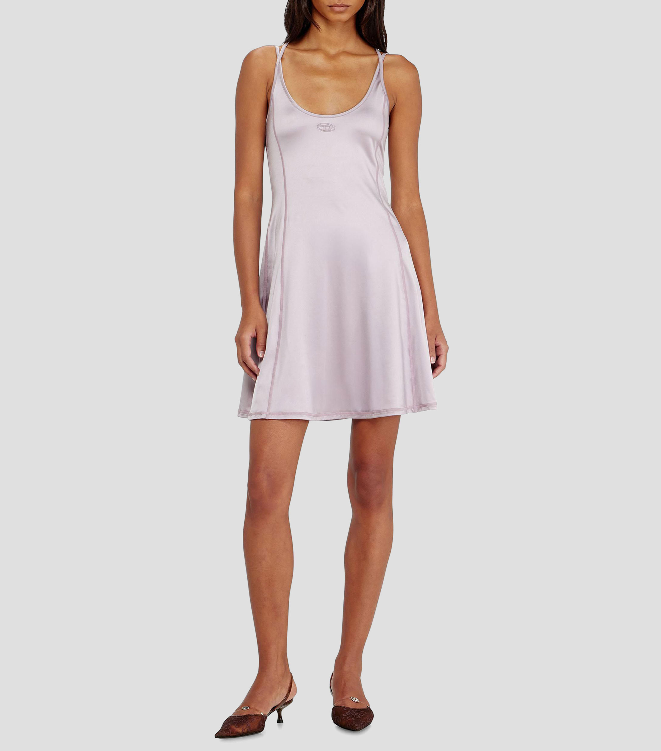 Vestido mini liso Mujer